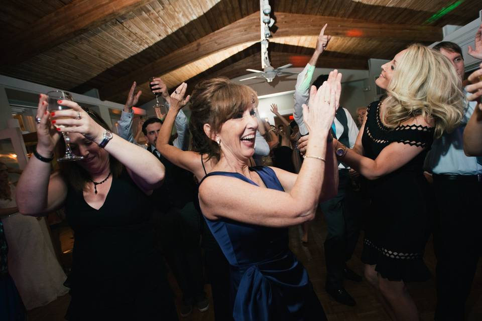 Glenda, the Bride's mom, never stopped dancing!Photography courtesy of Joni Schrantzjonischrantz@gmail.com