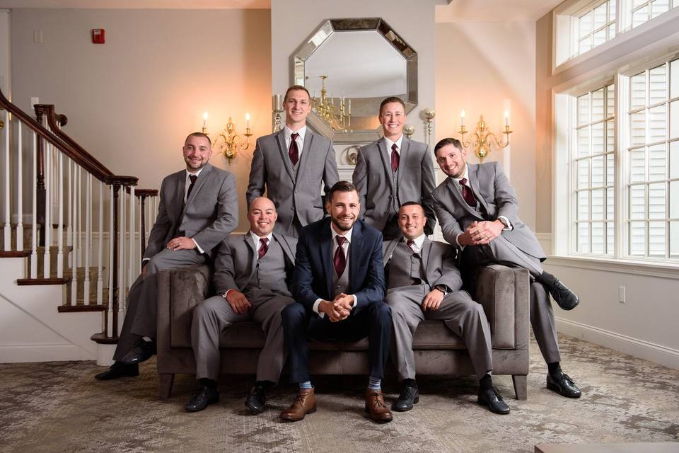 Groom and groomsmen