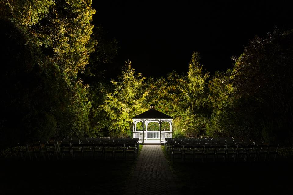 Gazebo at  night