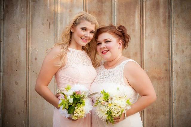 Dresses and bouquets