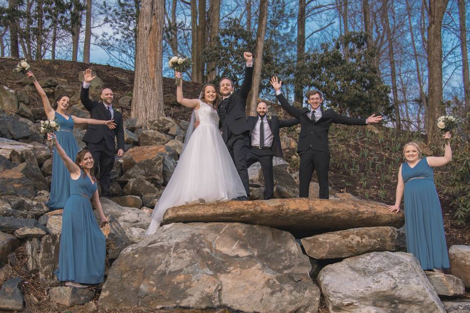 Wedding Party on Stone Ridge