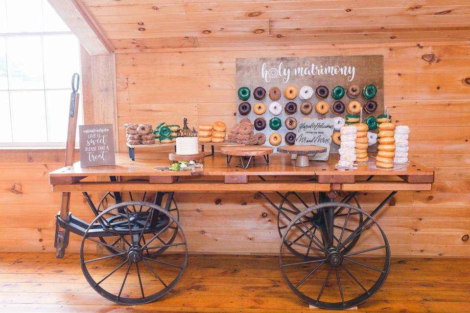 Wagon Dessert Table