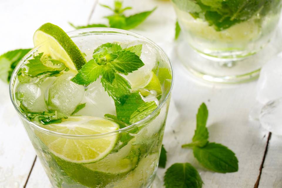 Caribbean Mint Mojitos