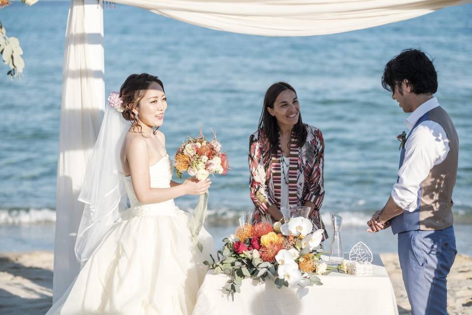 Beach wedding in Italy