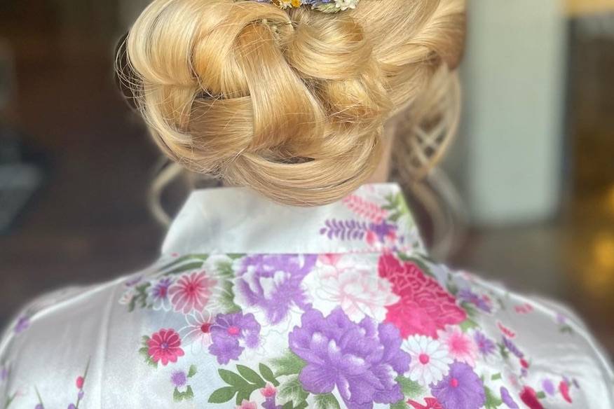 Updo with Hair Piece