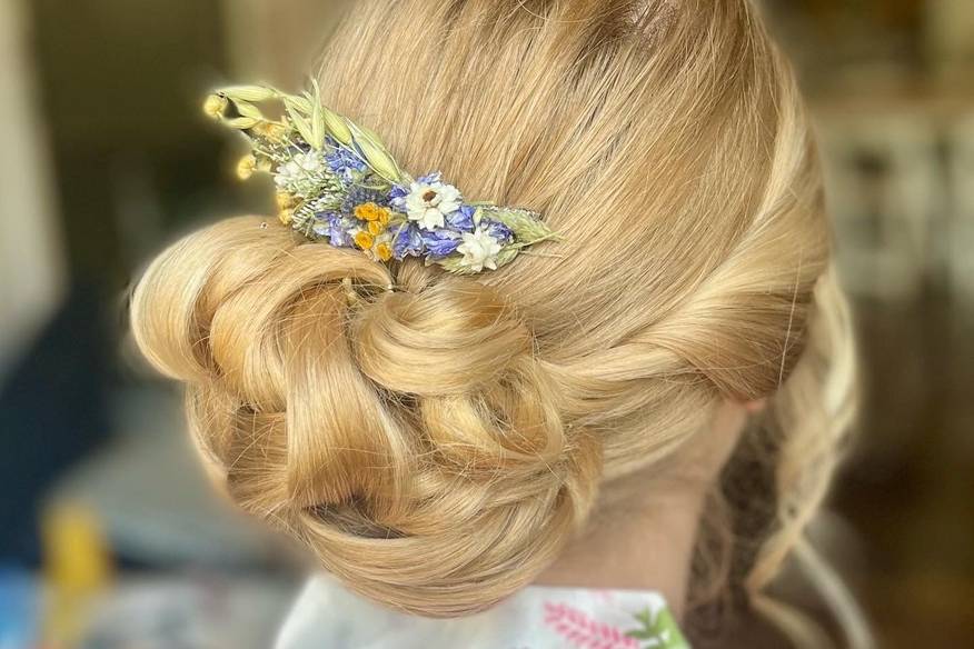 Updo with Hair Piece