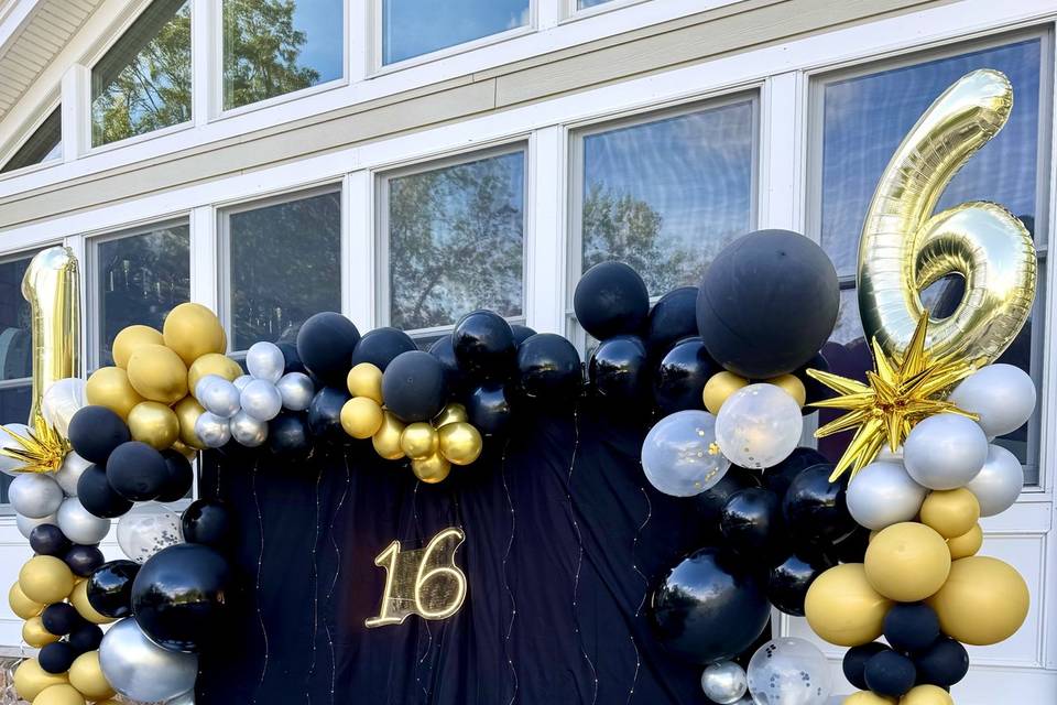 Balloon backdrop