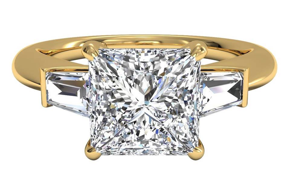 12051	<br>	MicropavÃ© Diamond Band Engagement Ring with Milgrain Finish - in Palladium (0.40 CTW)