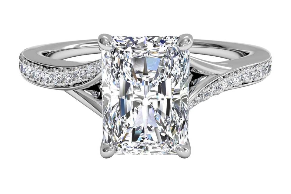 10607	Ritani	10607	<br>	Trellis Five-Stone Diamond Engagement Ring in 14kt White Gold (0.25 CTW)