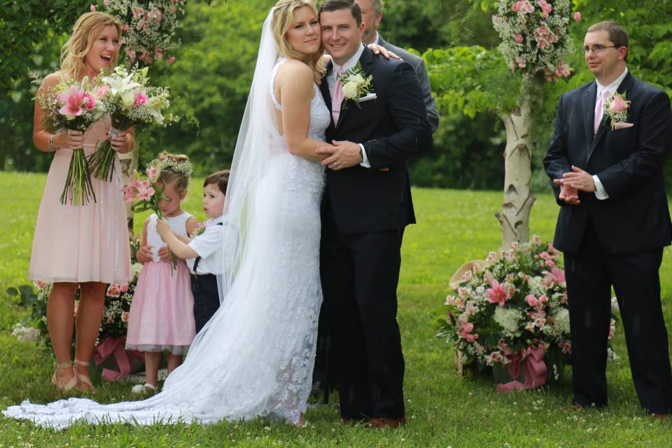 At the altar
