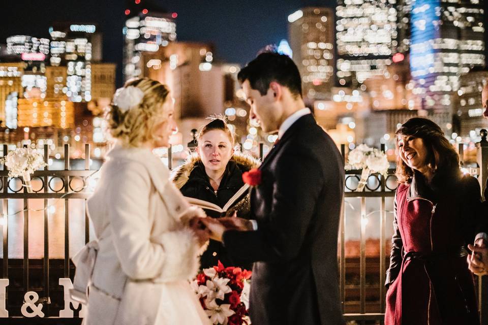 Rooftop wedding