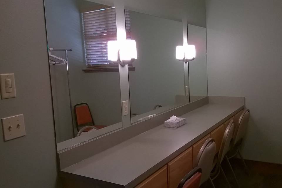 Brides getting ready room