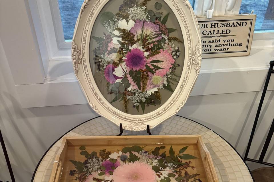 Resin Tray with Oval Dome