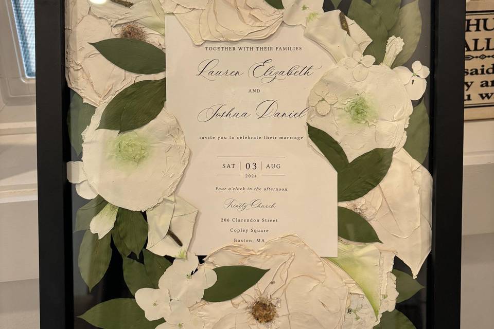 Pressed with Invitation