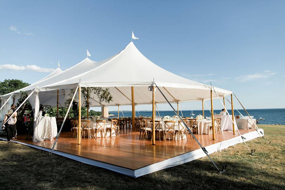 Marquee on the lawn