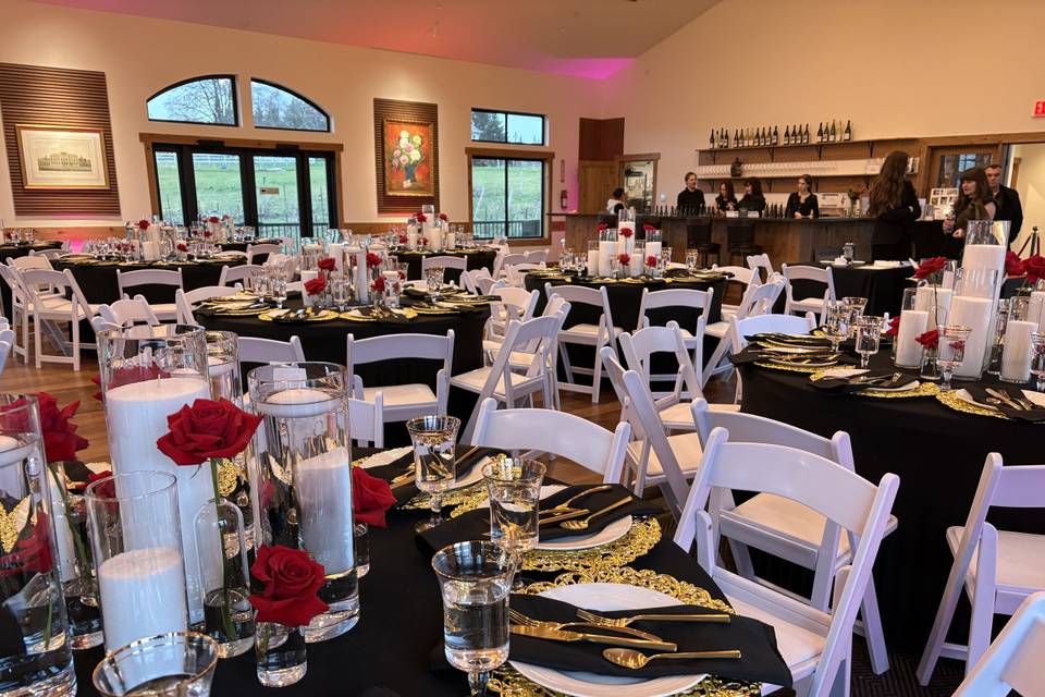 Up to 325 guests with decks