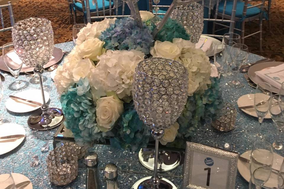 Crystals, Hydrangeas