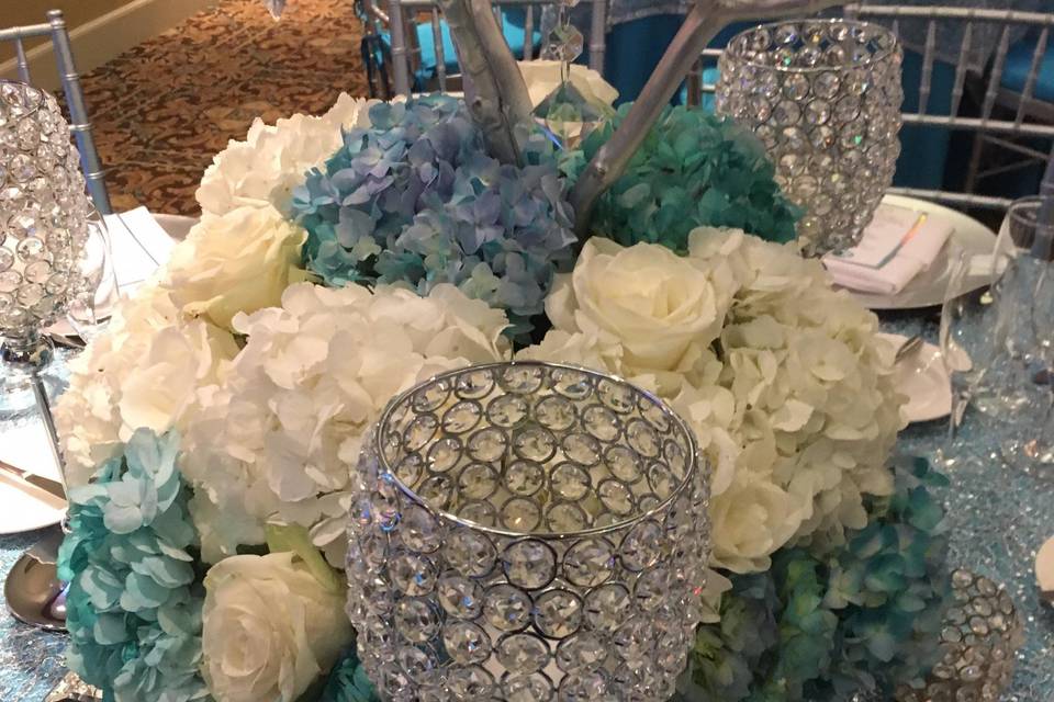 Crystals, Hydrangeas