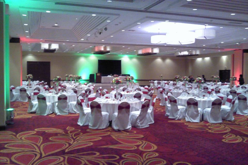 Wedding reception setting