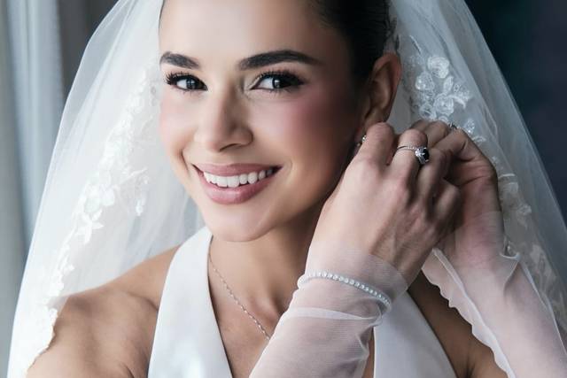 Wedding makeup and hair