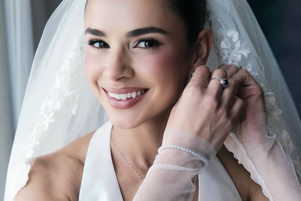 Wedding makeup and hair