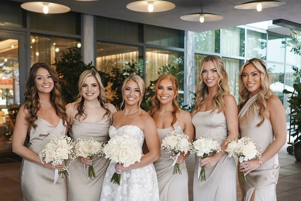 Wedding makeup and hair