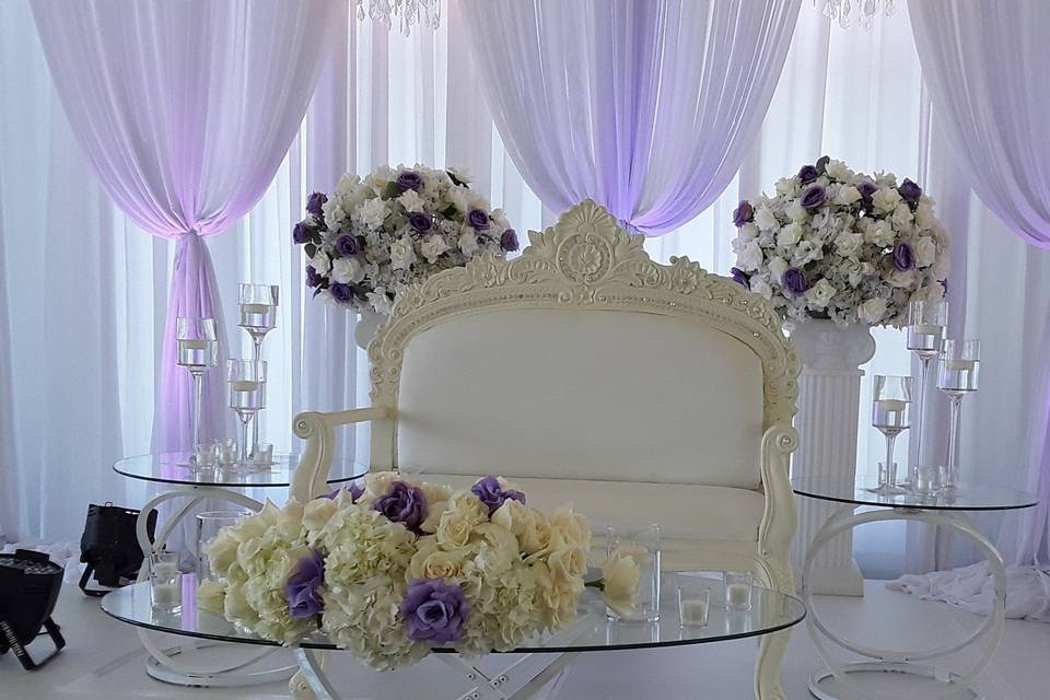 Head Table for Bride and Groom