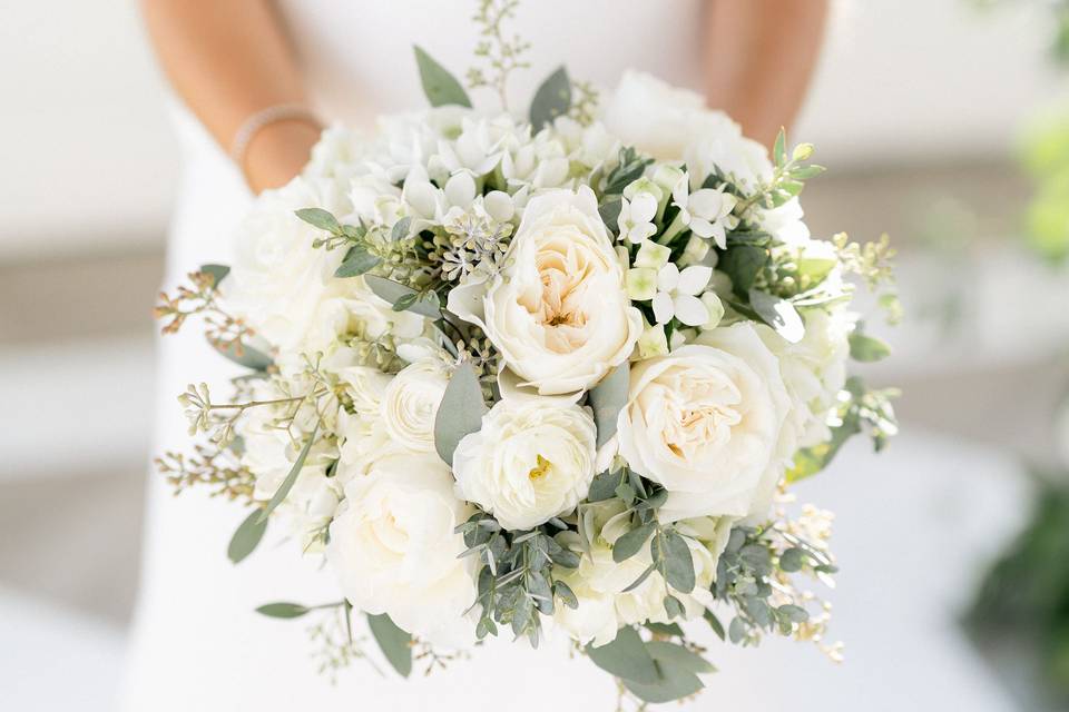 Bouquets at Ceremony