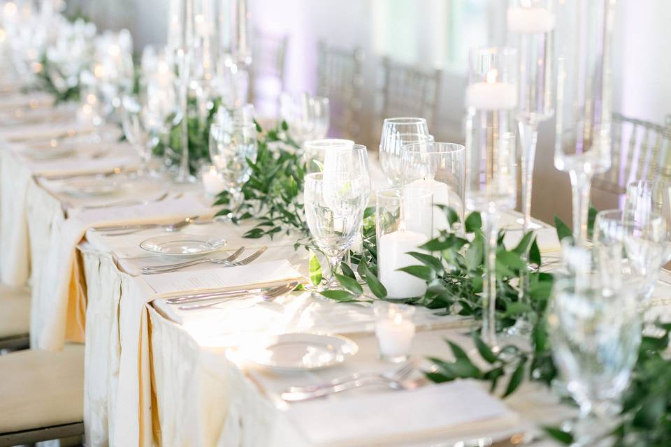 Reception Table Florals