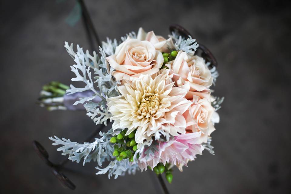 White rose bouquet