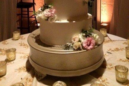 Five tier wedding cake