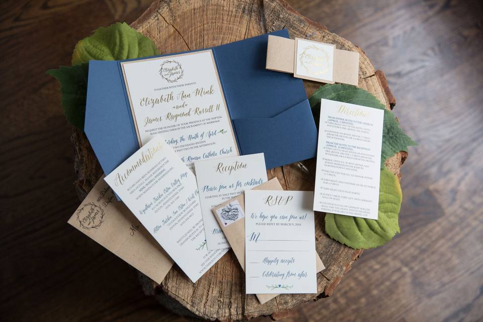 Custom Pocket Invitation