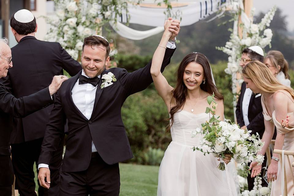 Just married in Santa Barbara