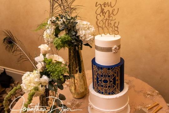Gatsby Themed Wedding Cake