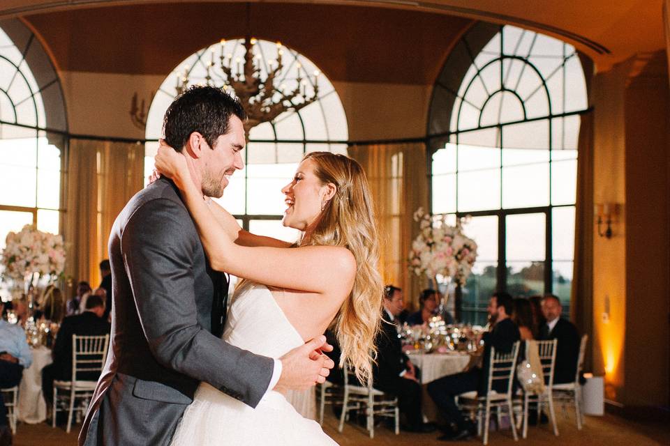 Bride dancing