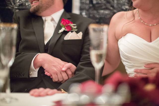 Joy in the wedding moments