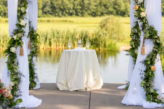 Outdoor Ceremony Backdrop