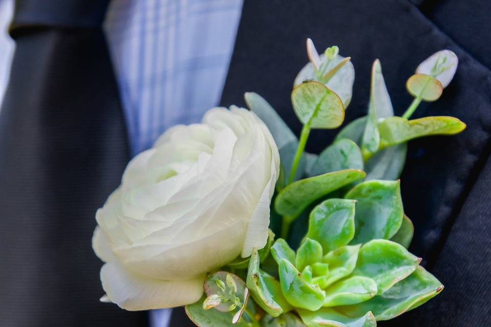 Rose boutonniere