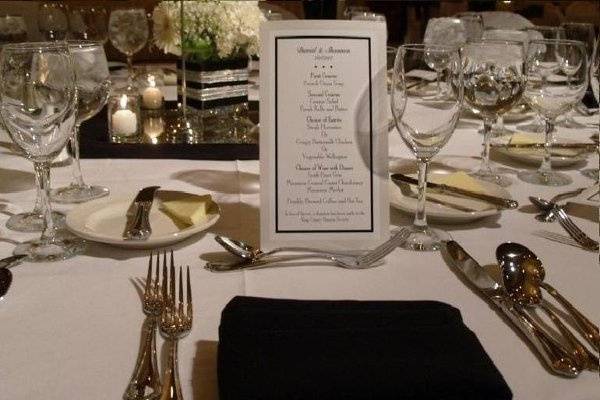 Opulent table settings, warm personalized service and an 