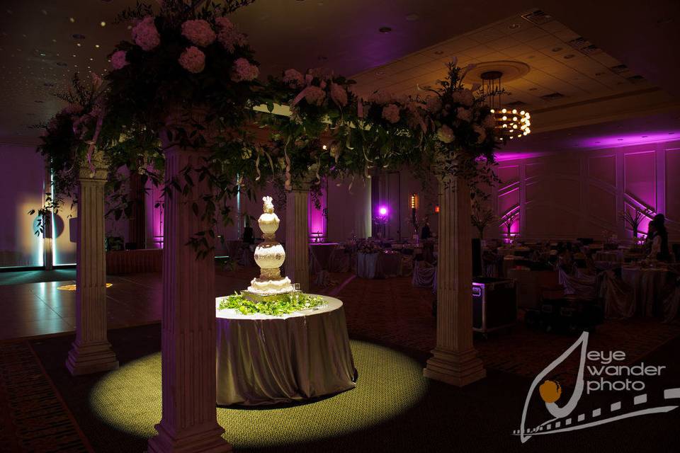 Wedding cake table