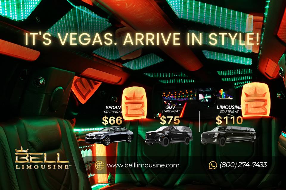 It's Vegas! Arrive in Style