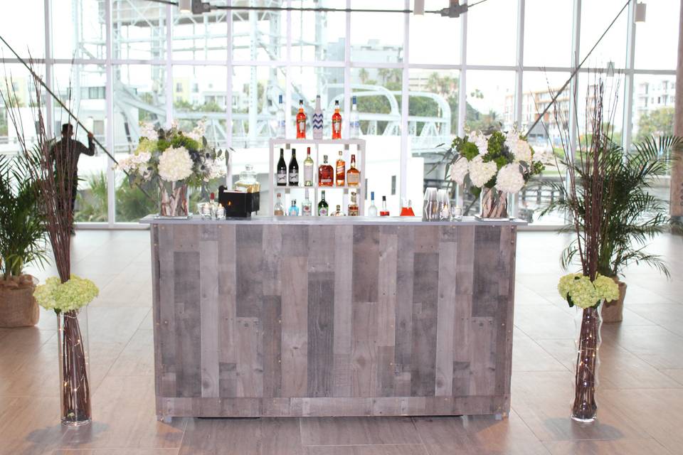 One of our custom bars