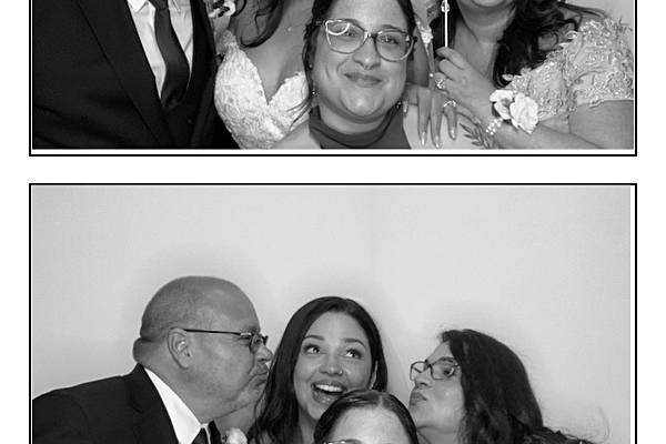 Photo strip & white backdrop