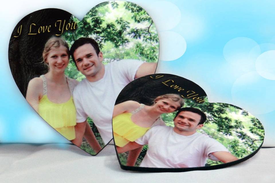 These classy heart coasters are a great way to remember special times!