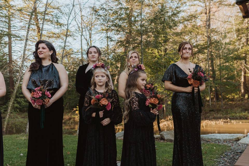 Bridemaids and Flower girls