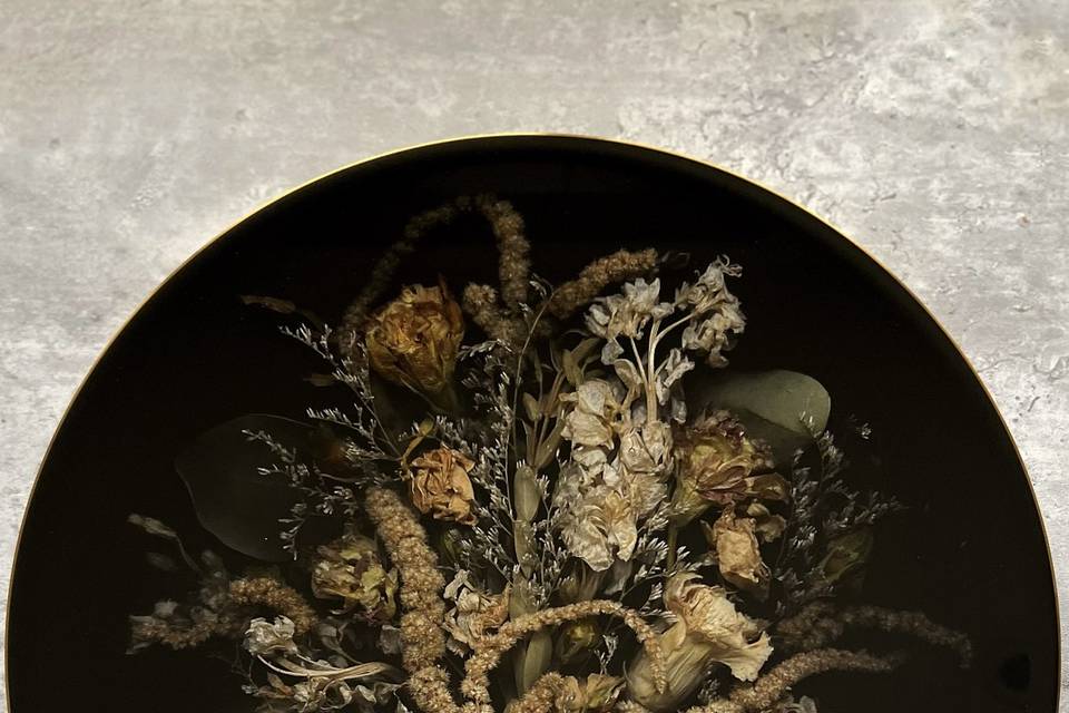 Untitled, 12 x 12, Brass Gold