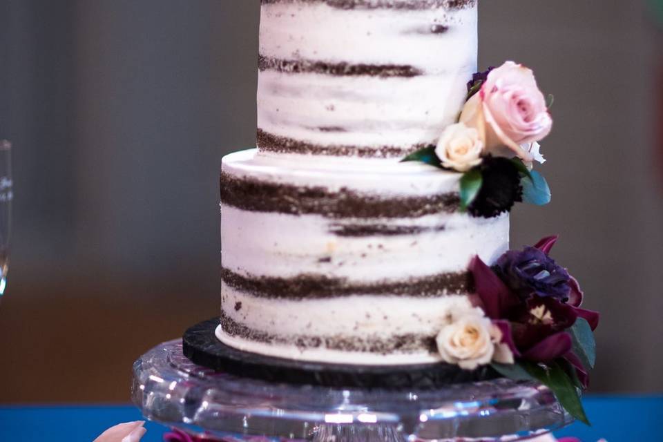 Naked Style Wedding Cake