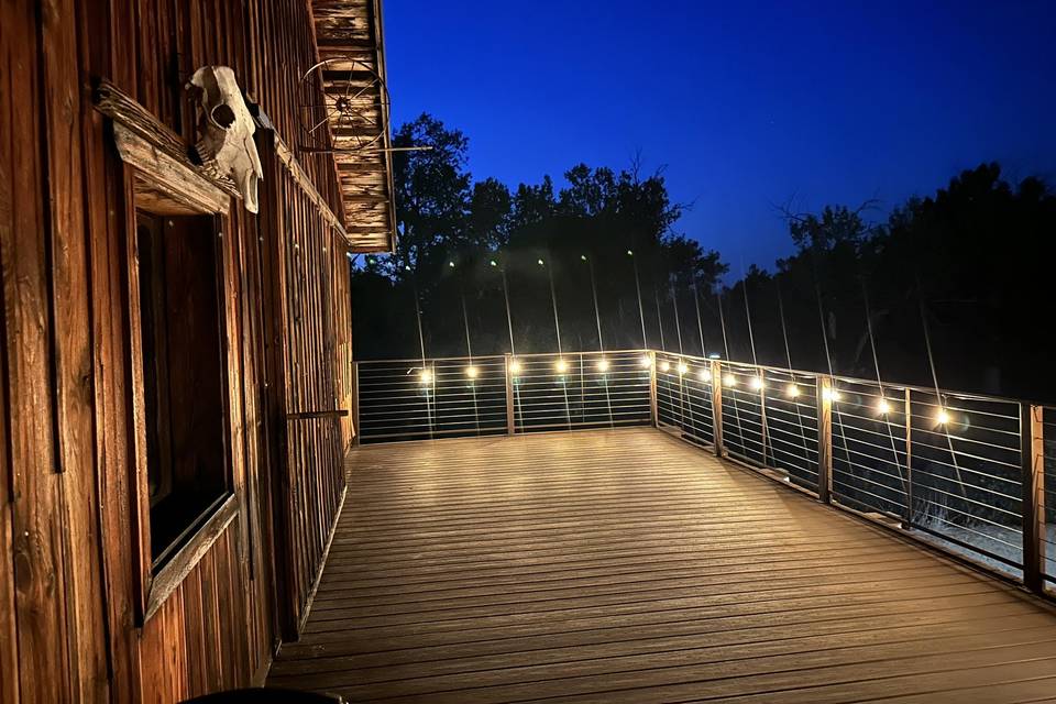 Big Deck on Bark at Nght