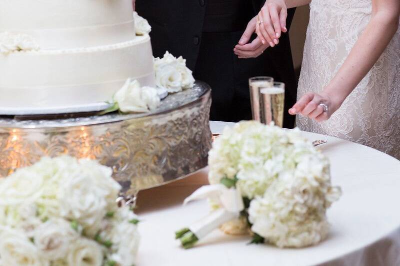 Cutting the cake