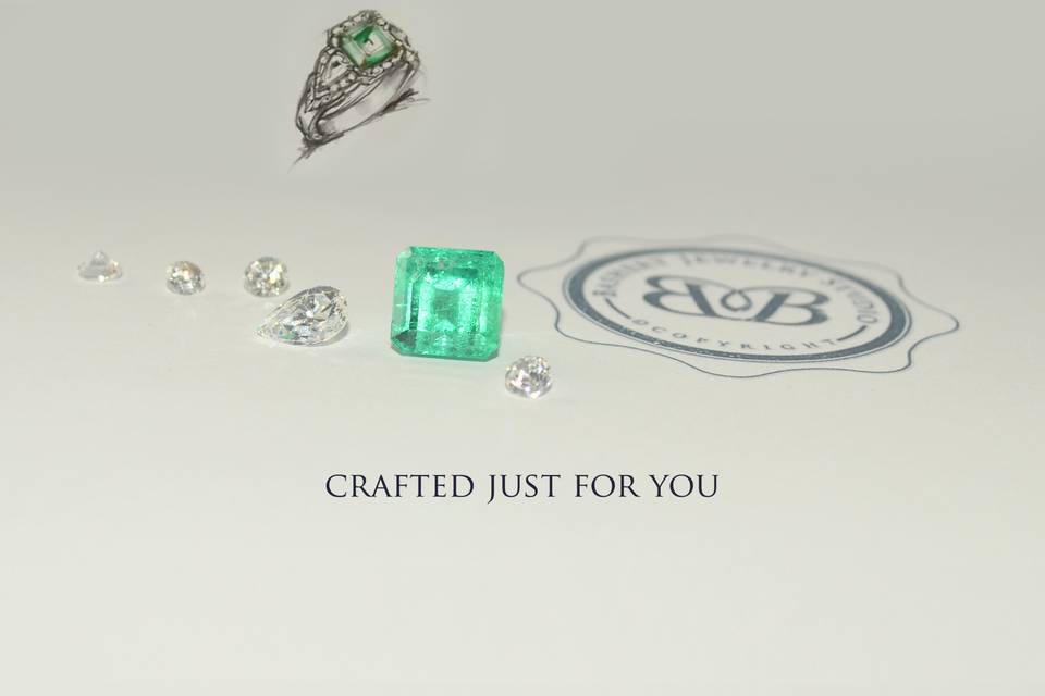 Crafted Just For You! Custom Engagement Ring, Wedding Bands and fine Jewelry. If you can imagine it - we can make it! Bashert Jewelry! You can find us at - www.bashertjewelry.com